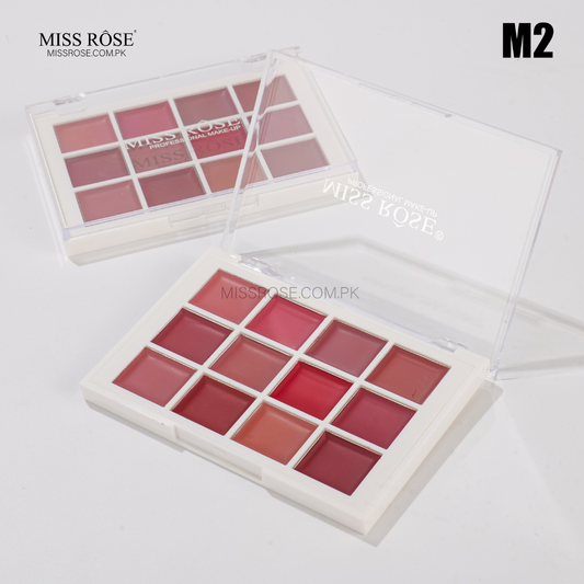 Miss Rose 12 Color Lipstick Palette | Miss Rose Com Pk | Official Store In Pakistan | 100% Authentic Makeup Products
