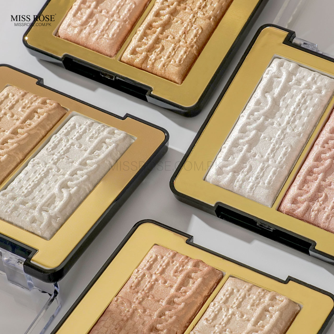 Miss Rose 2 in 1 Highlighter Palette | Miss Rose Com Pk | Official Store In Pakistan | 100% Authentic Makeup Products