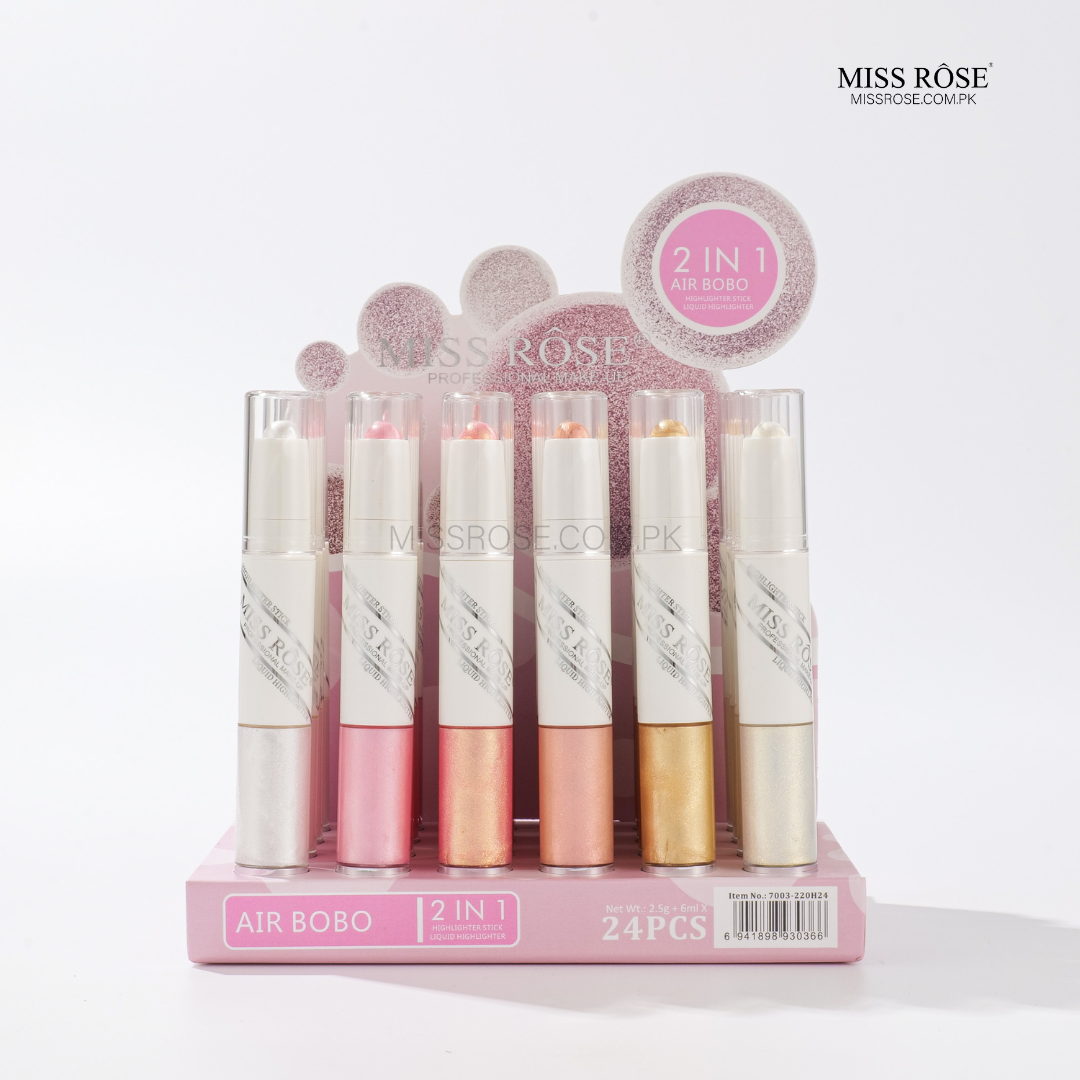 Miss Rose 2 in 1 Stick Liquid Highlighter | Miss Rose Com Pk | Official Store In Pakistan | 100% Authentic Makeup Products