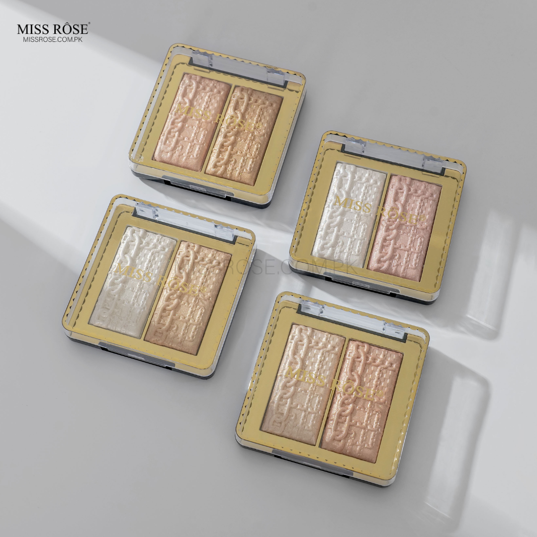 Miss Rose 2 in 1 Highlighter Palette | Miss Rose Com Pk | Official Store In Pakistan | 100% Authentic Makeup Products