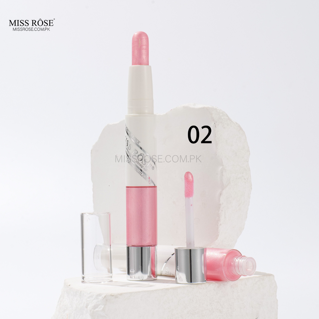 Miss Rose 2 in 1 Stick Liquid Highlighter | Miss Rose Com Pk | Official Store In Pakistan | 100% Authentic Makeup Products