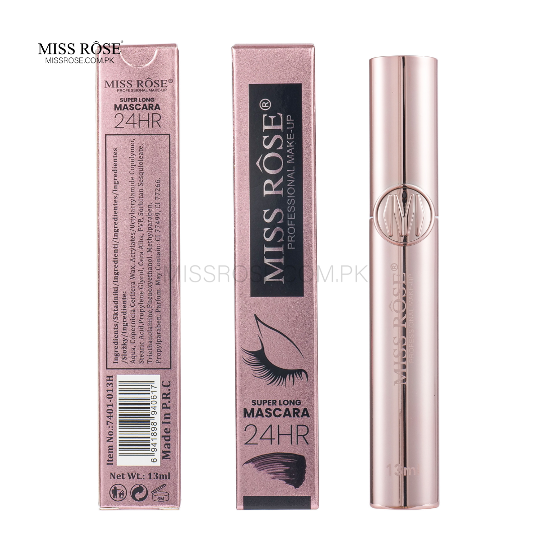 Miss Rose Super Long 24Hour Mascara | Miss Rose Com Pk | Official Store In Pakistan | 100% Authentic Makeup Products