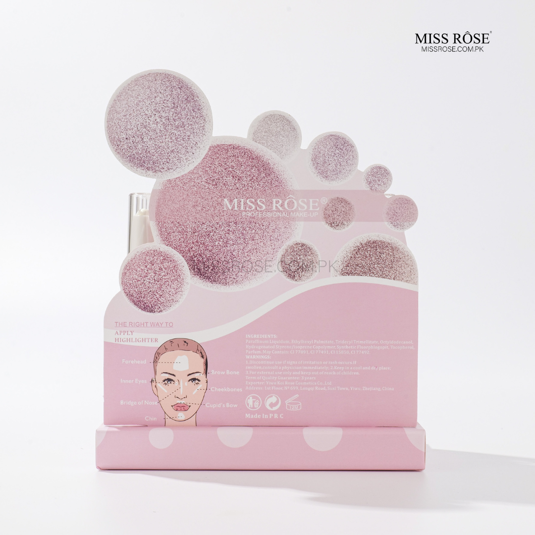 Miss Rose 2 in 1 Stick Liquid Highlighter | Miss Rose Com Pk | Official Store In Pakistan | 100% Authentic Makeup Products