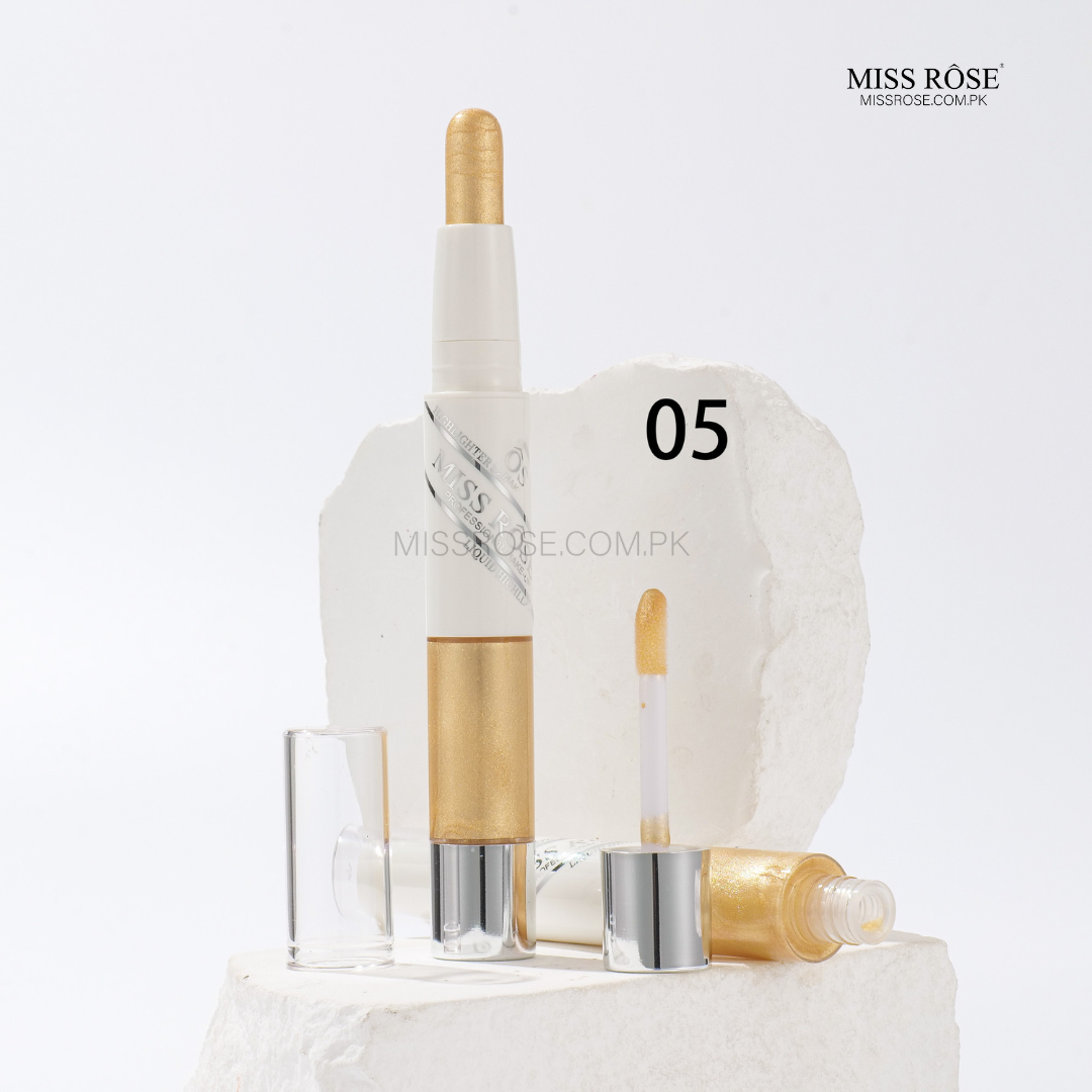 Miss Rose 2 in 1 Stick Liquid Highlighter | Miss Rose Com Pk | Official Store In Pakistan | 100% Authentic Makeup Products