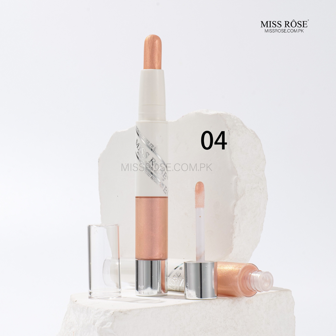 Miss Rose 2 in 1 Stick Liquid Highlighter | Miss Rose Com Pk | Official Store In Pakistan | 100% Authentic Makeup Products