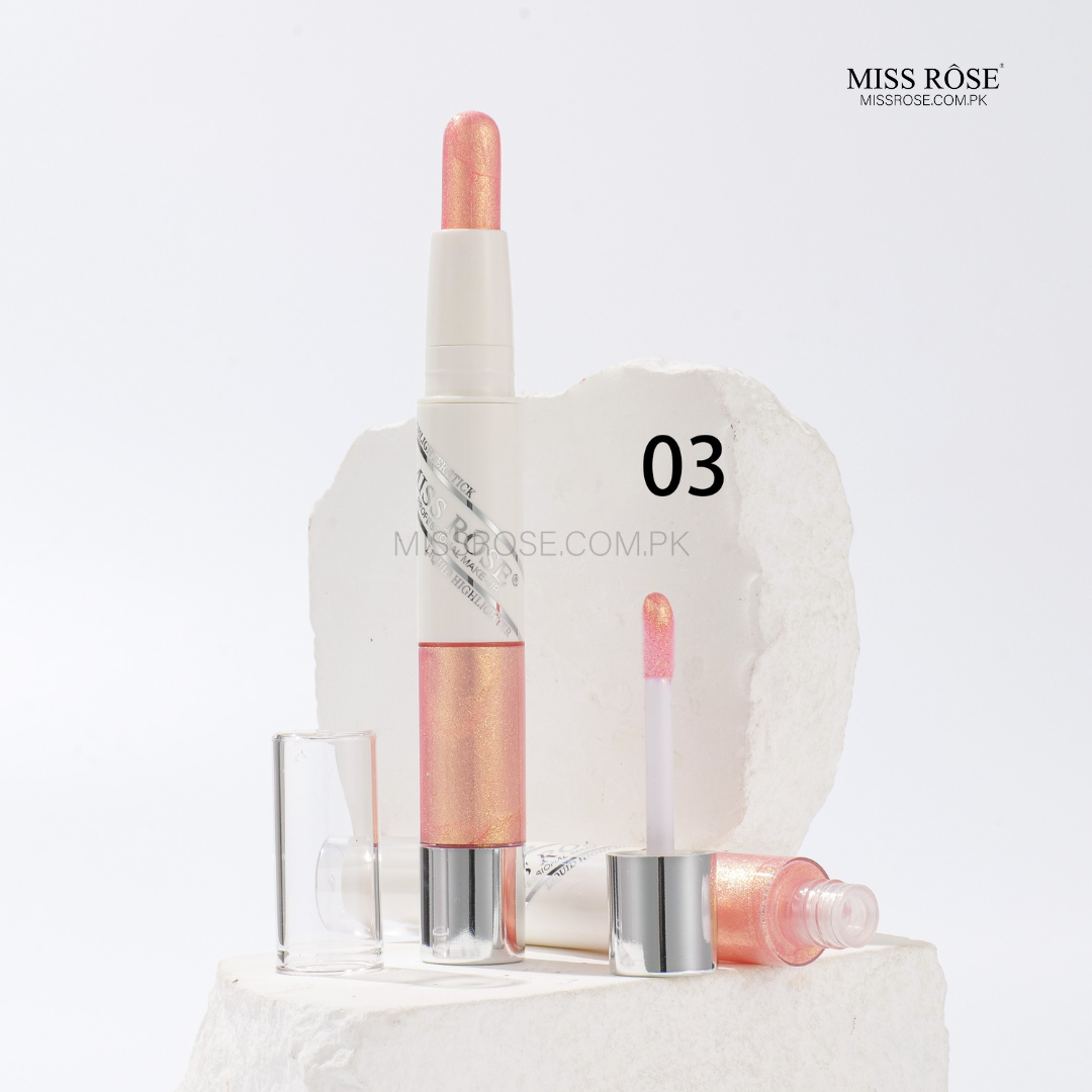 Miss Rose 2 in 1 Stick Liquid Highlighter | Miss Rose Com Pk | Official Store In Pakistan | 100% Authentic Makeup Products