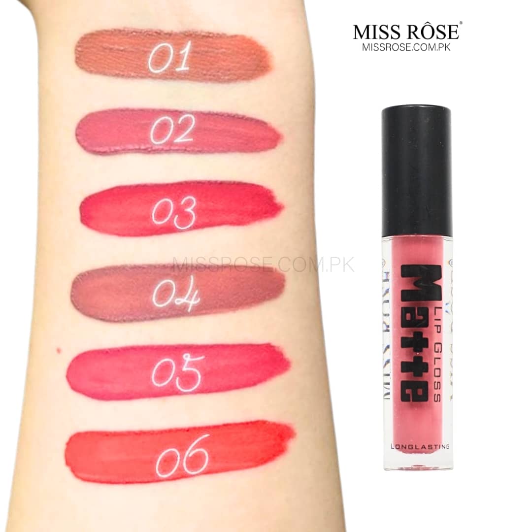 MISS ROSE Matte Lip Gloss (black)