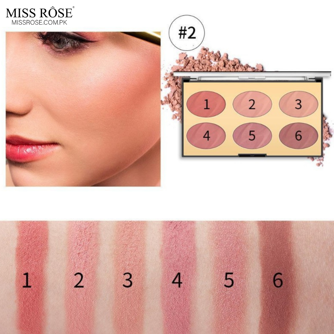 Miss Rose 6 Color Face Kit - Miss Rose Com Pk