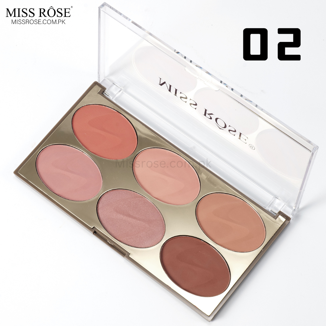 Miss Rose 6 Color Face Kit - Miss Rose Com Pk