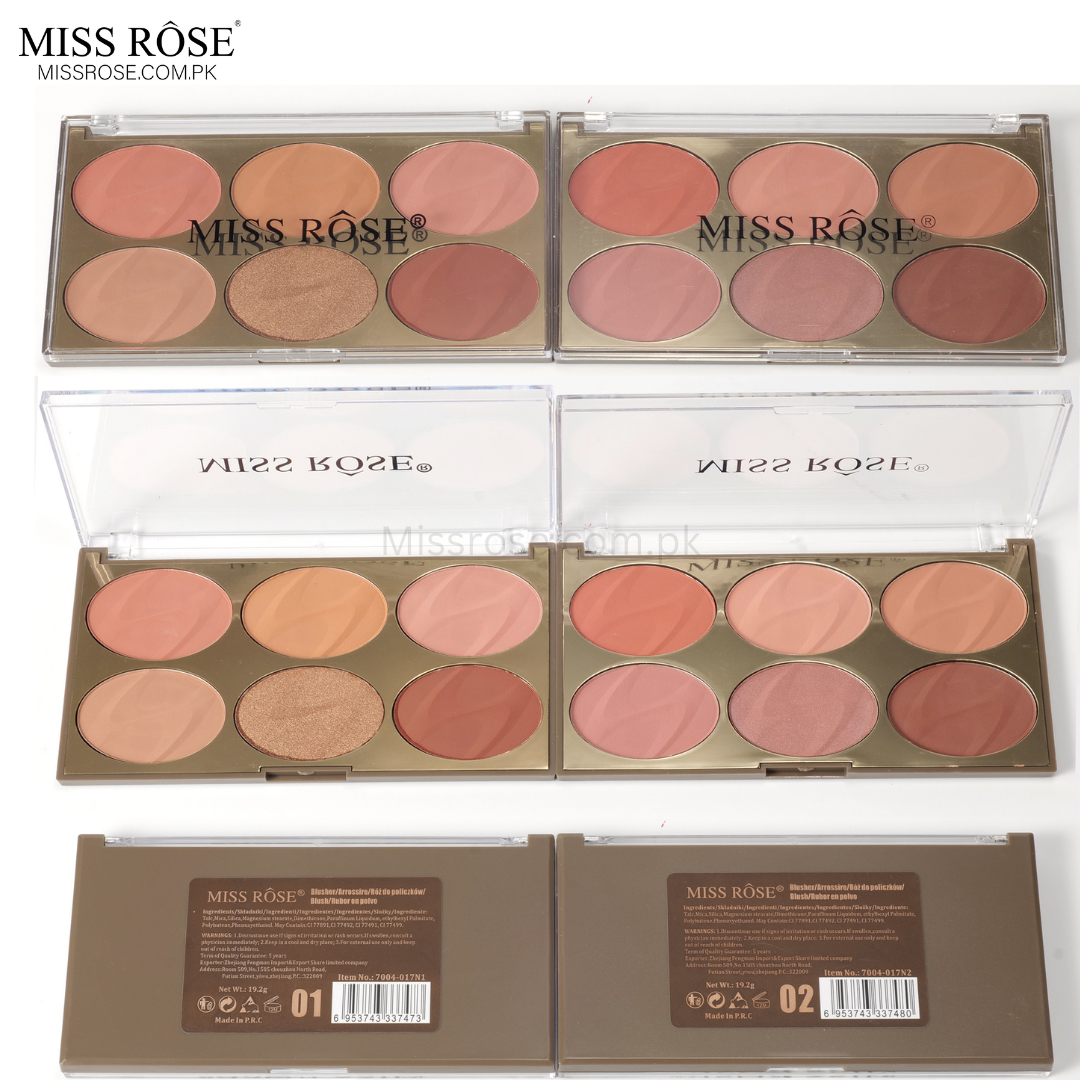 Miss Rose 6 Color Face Kit - Miss Rose Com Pk