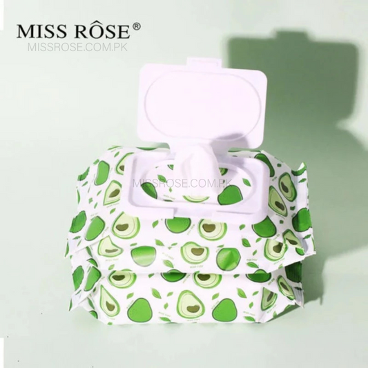 Miss Rose Avocado beauty concept facial cleaning  wipes - Miss Rose Com Pk 